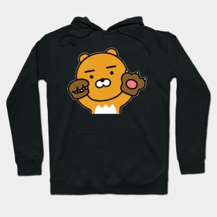 KakaoTalk Friends Hello! Ryan - Bear Claw Hands (카카오톡 라이언) Hoodie